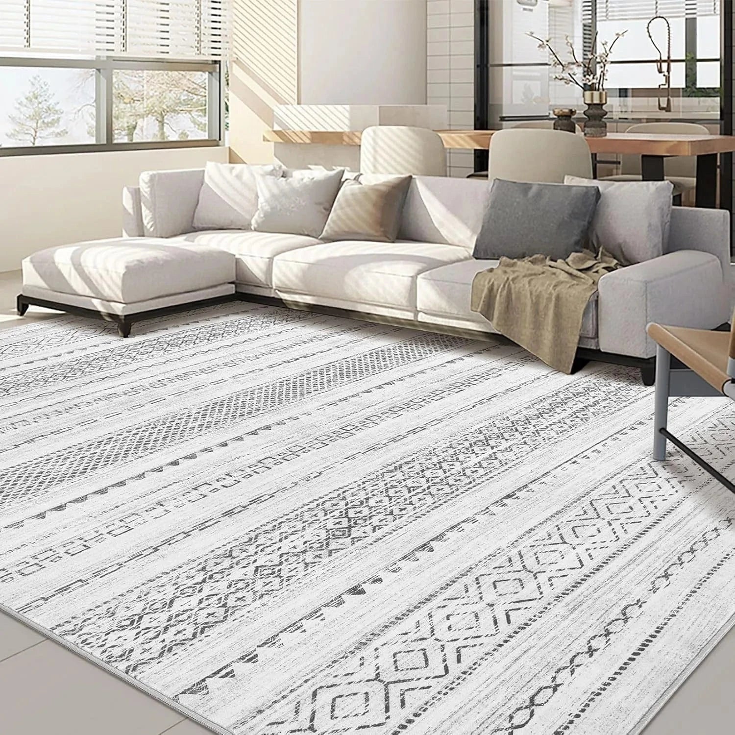 Canvanation 5 / 80x120cm Tapis De Salon Moderne - Design Aubusson, Style Européen & Américain
