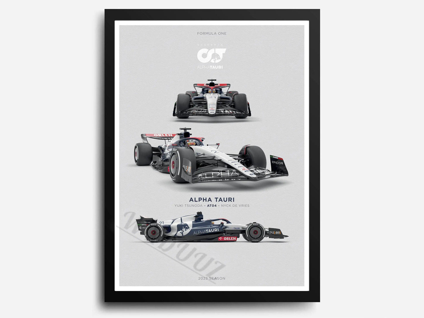 Canvanation 9 / 40x50cm Affiche 2023 Saison Retro Formule 1 80S