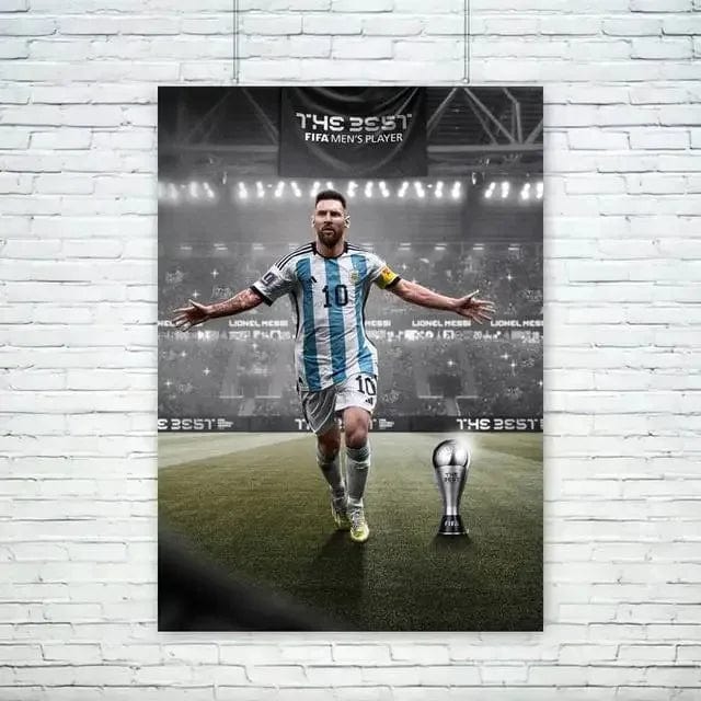 Canvanation 5 / 50x70CM Poster Football Stars Messi Ronaldo