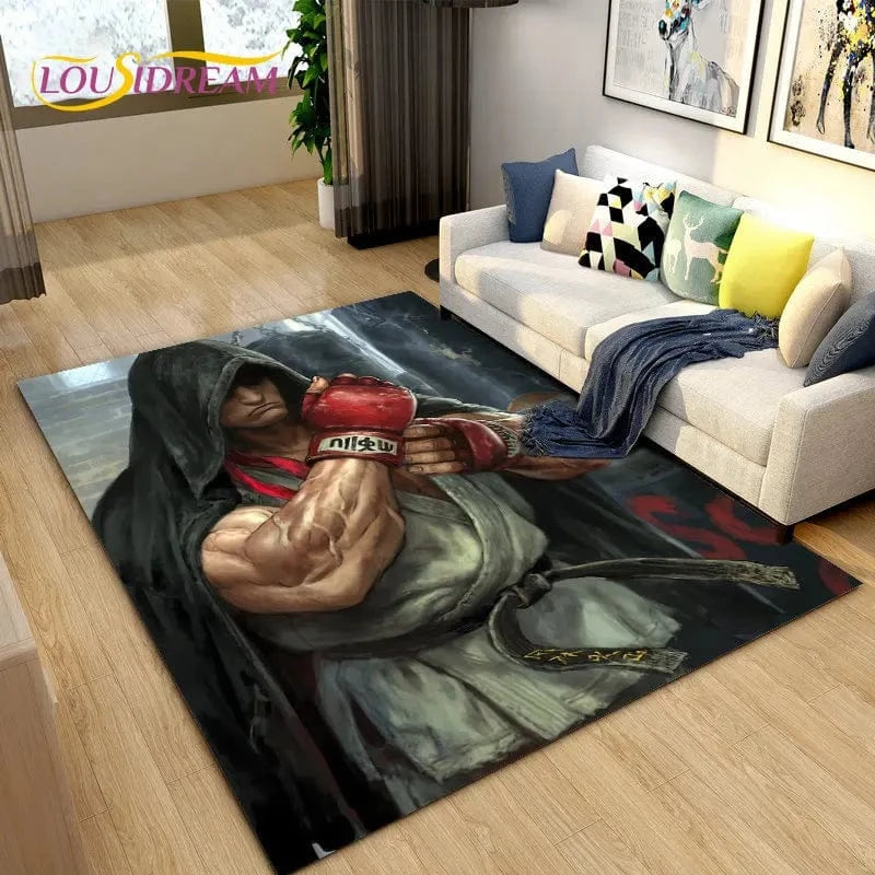 Canvanation Tapis De Chambre - Street Fighter Retro Game Gamer