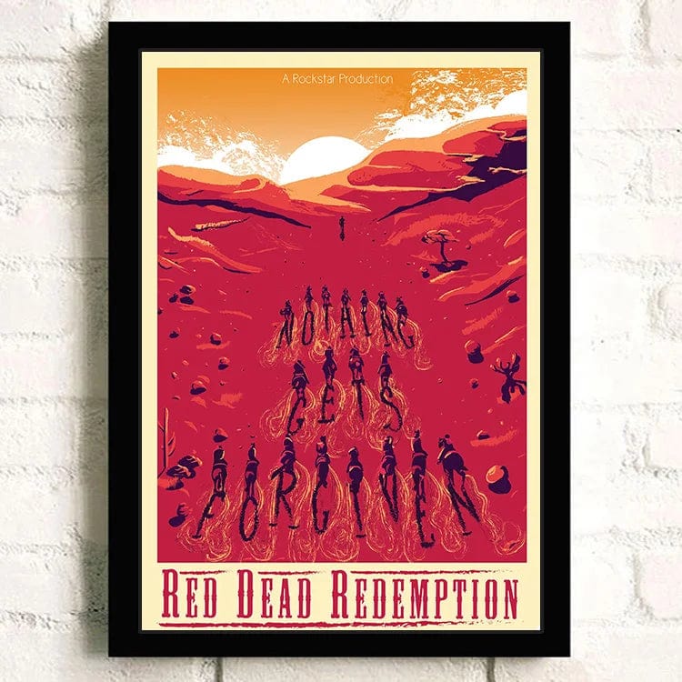 Canvanation 21 / 50X70cm Affiche Jeu Populaire Red Dead Redemption 2