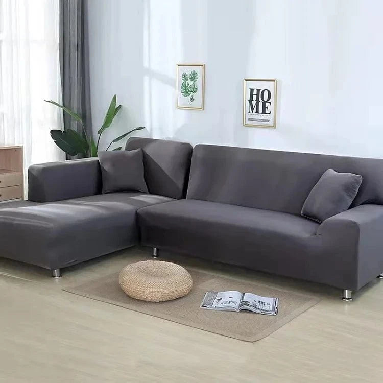 Canvanation Gris Foncé / 1-Places 90-140cm Housse de canapé d'angle