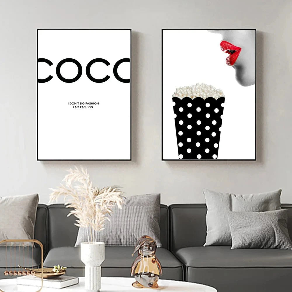 Canvanation Affiche Marque De Luxe Coco