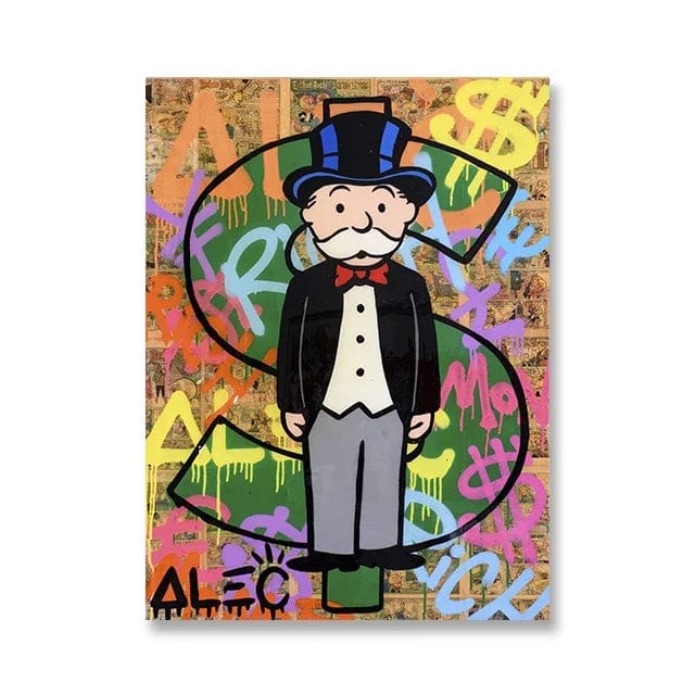 Canvanation 22 / 50x70cm Affiche Moderne Monopoly Alec Pop Art