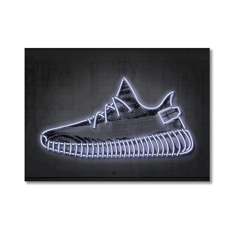 Canvanation Style 7 / 40X60cm Affiche Chambre Sneaker Jordan Neon