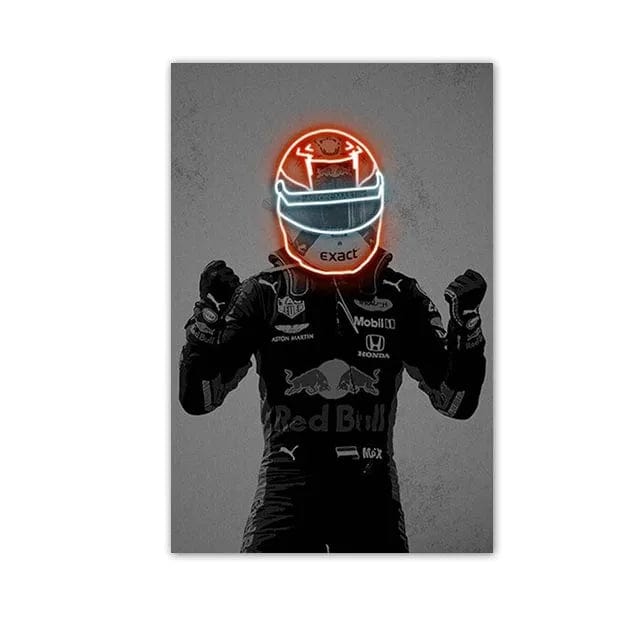 Canvanation 5 / 40x60cm Affiche Casque De Moto Neon