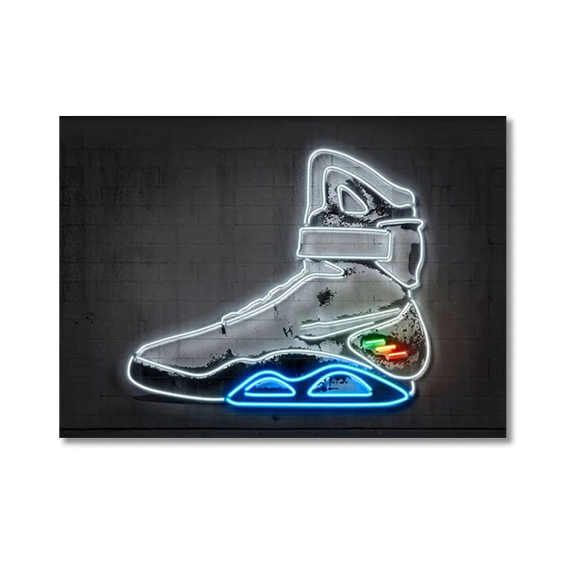 Canvanation Style 8 / 50X70cm Affiche Chambre Sneaker Jordan Neon