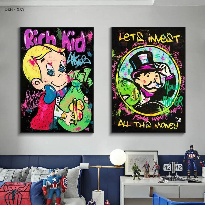 Canvanation Affiche Monopoly Vintage Pop Art