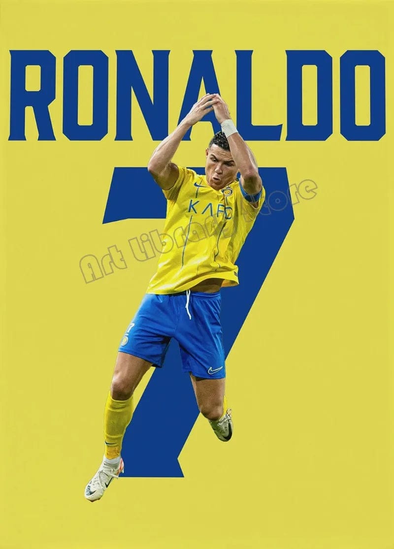 Canvanation 50X70cm / 2 Affiche Football - Numéro De Joueur