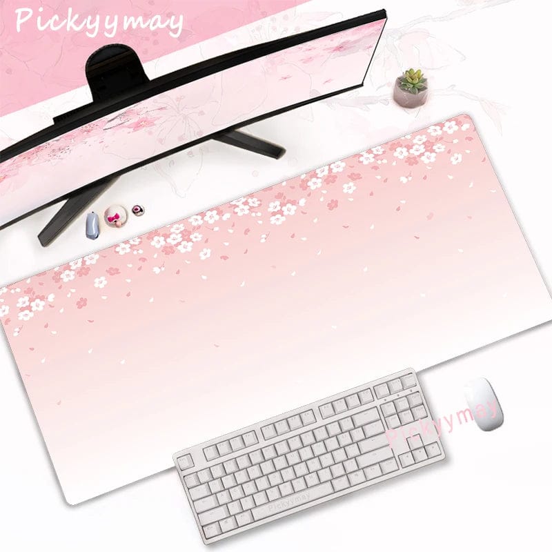 Canvanation WA00199 (2) / 400x900x2mm Tapis De Souris - Rose Cerisier Fleurie