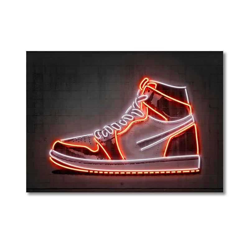 Canvanation Style 10 / 50X70cm Affiche Chambre Sneaker Jordan Neon