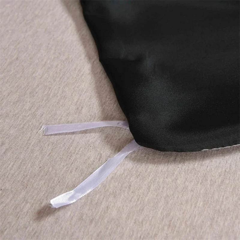 Canvanation Housse De Couette - Satin Noir