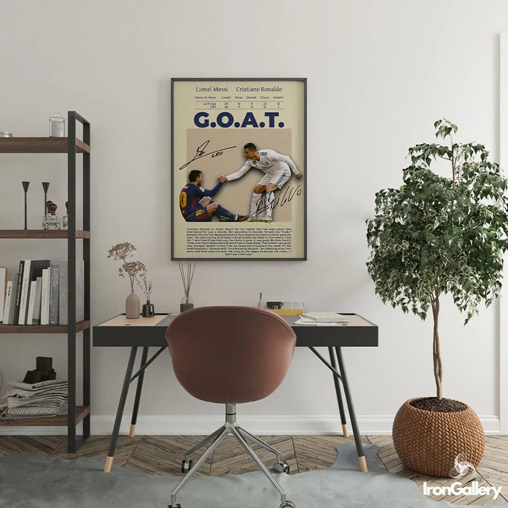 Canvanation SP682 / 30x50cm Affiche Football Messi Ronaldo