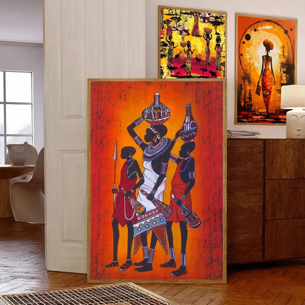 Canvanation Affiche Africaine Traditionnel