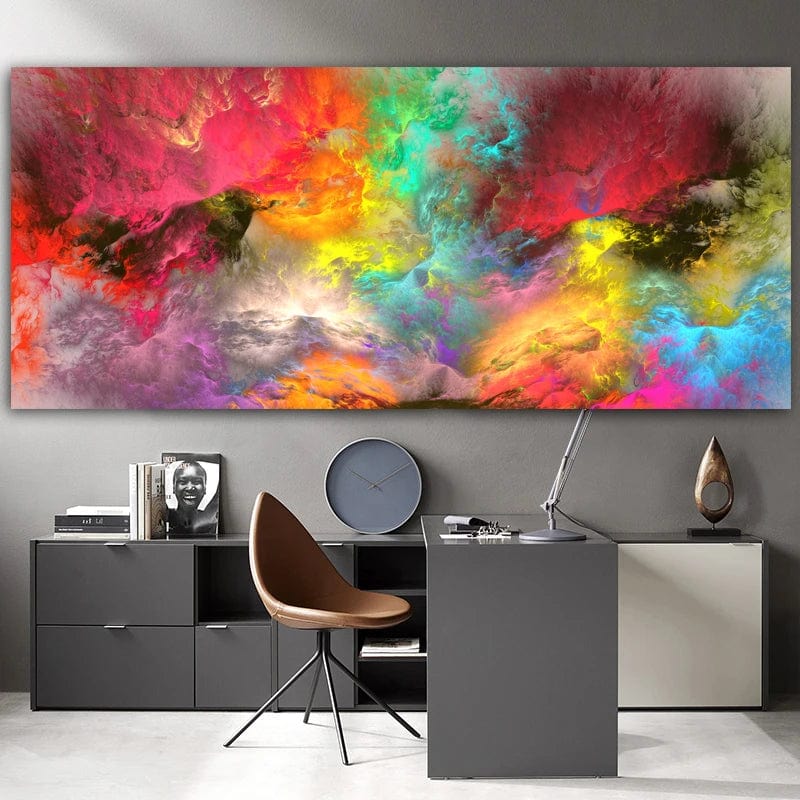 Canvanation QP10215-C / 80x185cm Affiche Peinture Abstraite Moderne