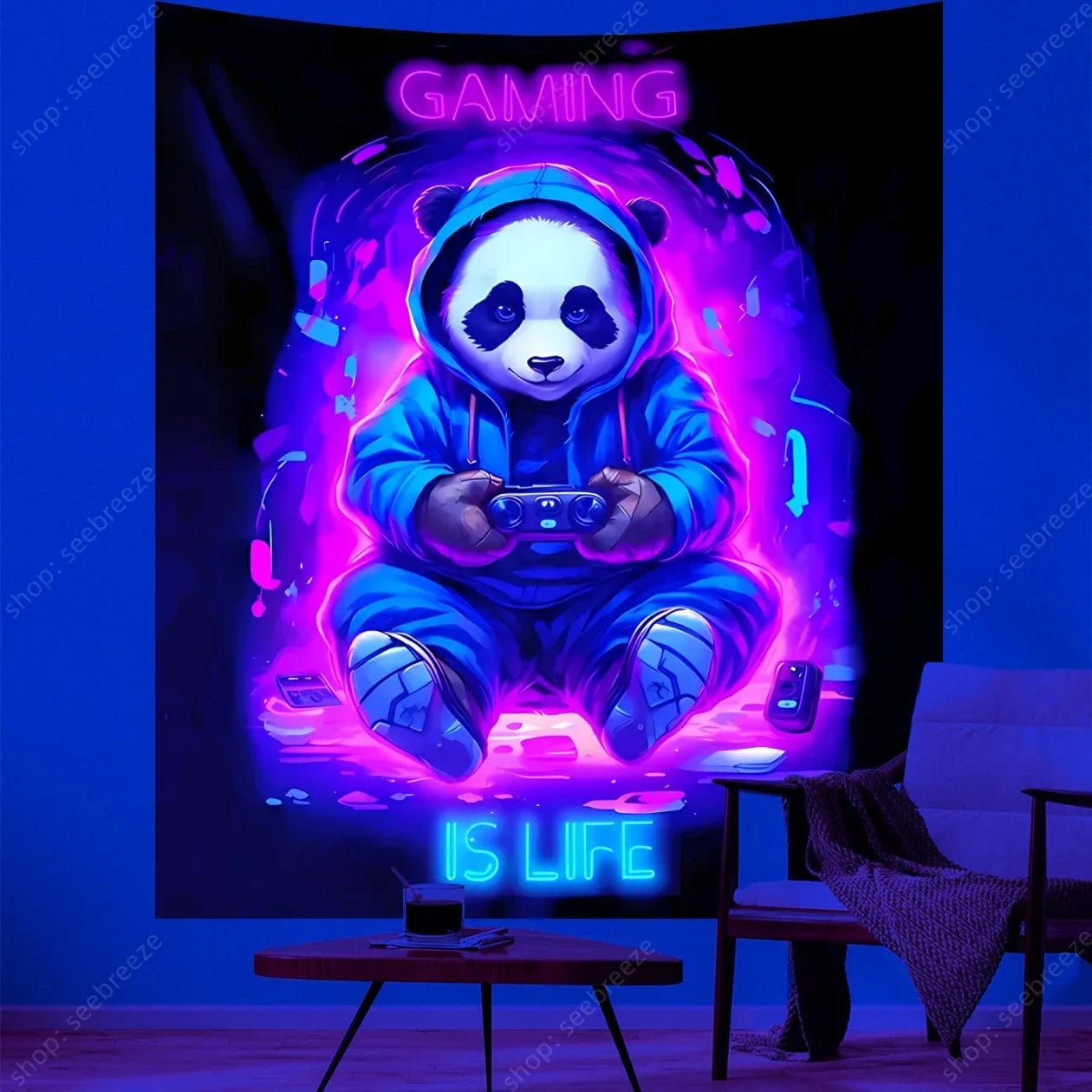 Canvanation WF1615 / 73x95cm Tapisserie pour Chambre de Gamer - L'accessoire ultime pour une déco immersive 🎮