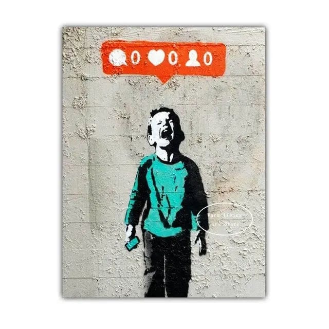 Canvanation Affiche Banksy Street Art Chambre