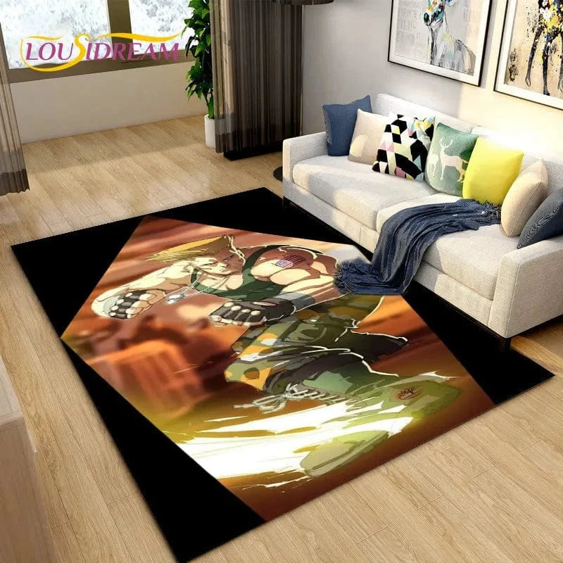 Canvanation Tapis De Chambre - Street Fighter Retro Game Gamer