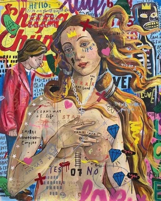 Canvanation E / 50x70cm Affiche Pop Art Graffiti Street Art