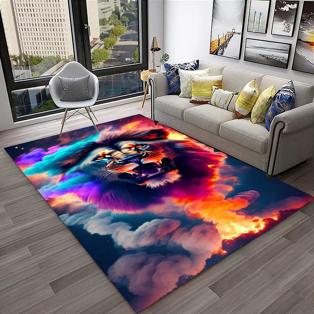 Canvanation 15 / 100x150cm Tapis De Chambre - 3D Dream Lion Animal