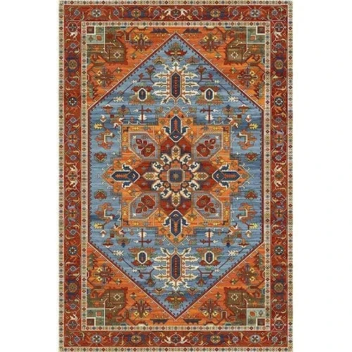 Canvanation Lint-free14 / 80x160cm 31.5x63in Tapis Berbère rectangulaire rétro moderne – Impression 3D, antidérapant & absorbant