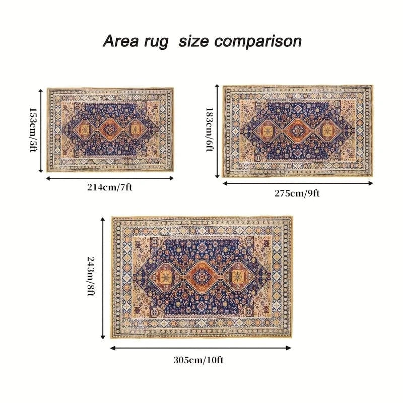 Canvanation Tapis Berbère rectangulaire géométrique – Style classique & polyvalent