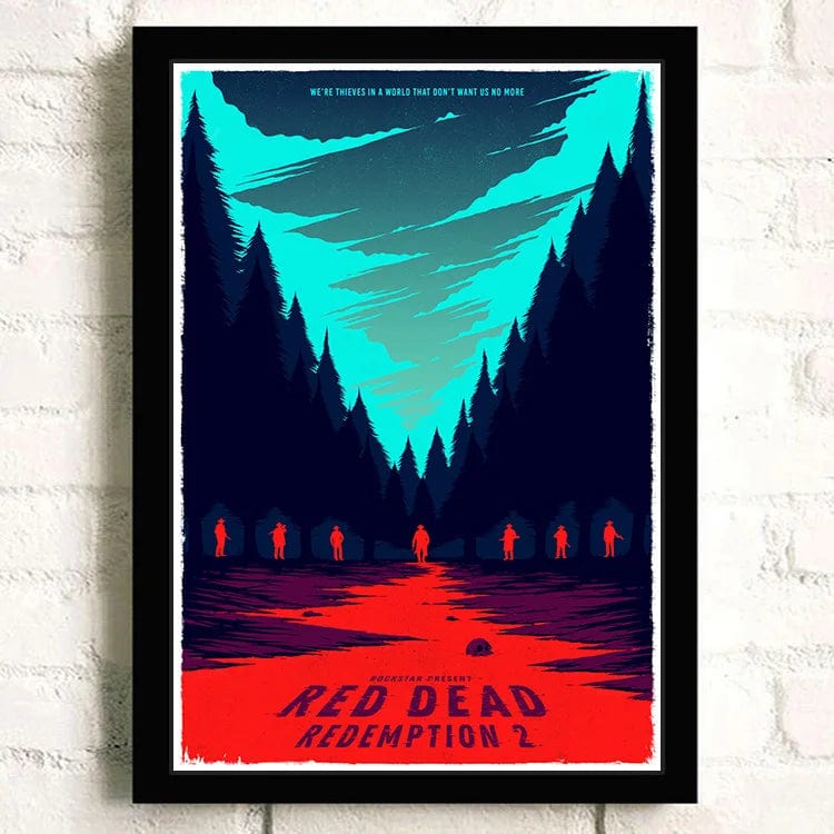 Canvanation 18 / 50X70cm Affiche Jeu Populaire Red Dead Redemption 2