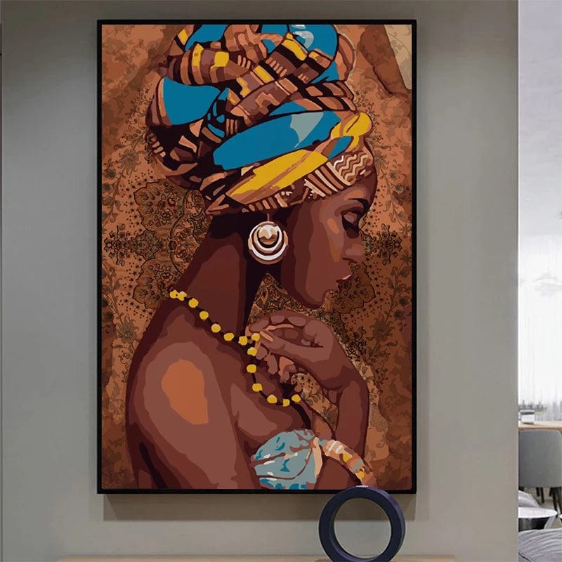 Canvanation Affiche Africain Femme Noir