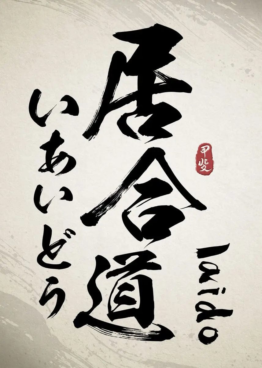Canvanation 70X100cm / 4 Affiche Japonaise Calligraphie Chinoise Wushu Kanji