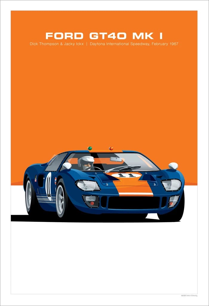 Canvanation 10 / A4 20x30cm Affiche Retro Voiture GTR
