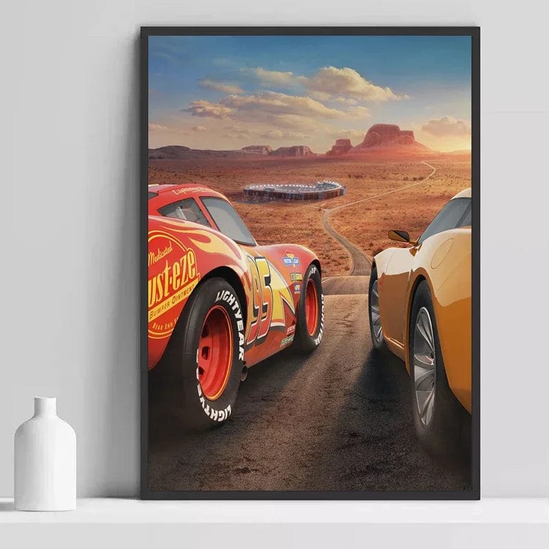 Canvanation C / 50x70 cm Affiche McQueen Voiture Anime