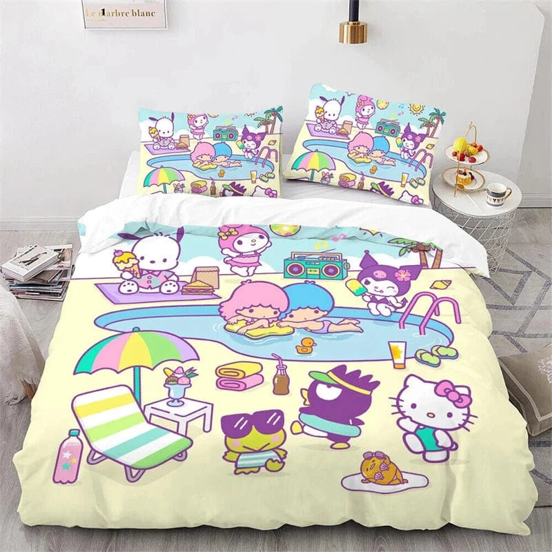 Canvanation Housse De Couette - Kawai Hello Kitty
