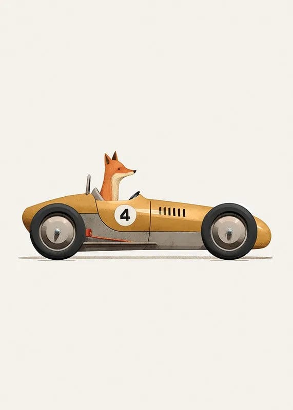 Canvanation E / 30x40cm Affiche Voiture Drôle Anime Animaux