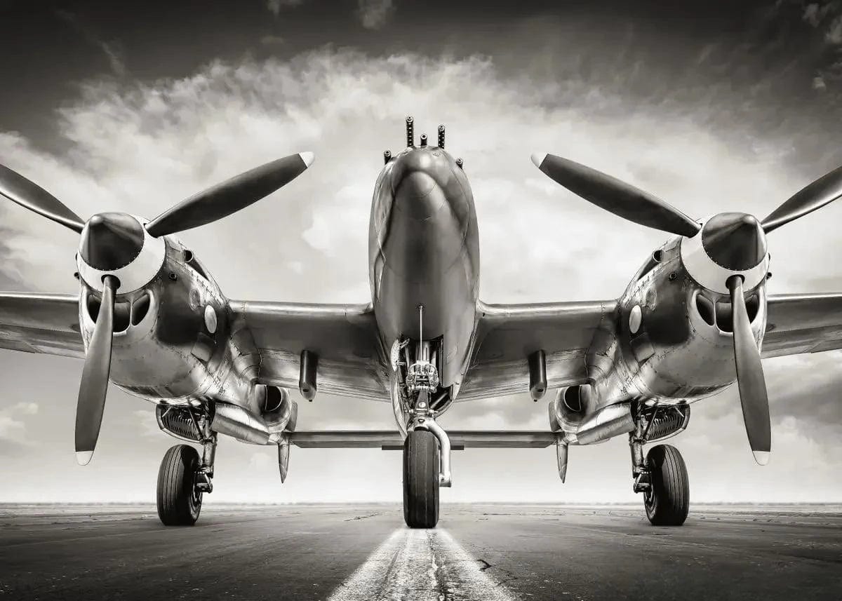 Canvanation 6 / 50x75cm Affiche Poster Avion Vintage