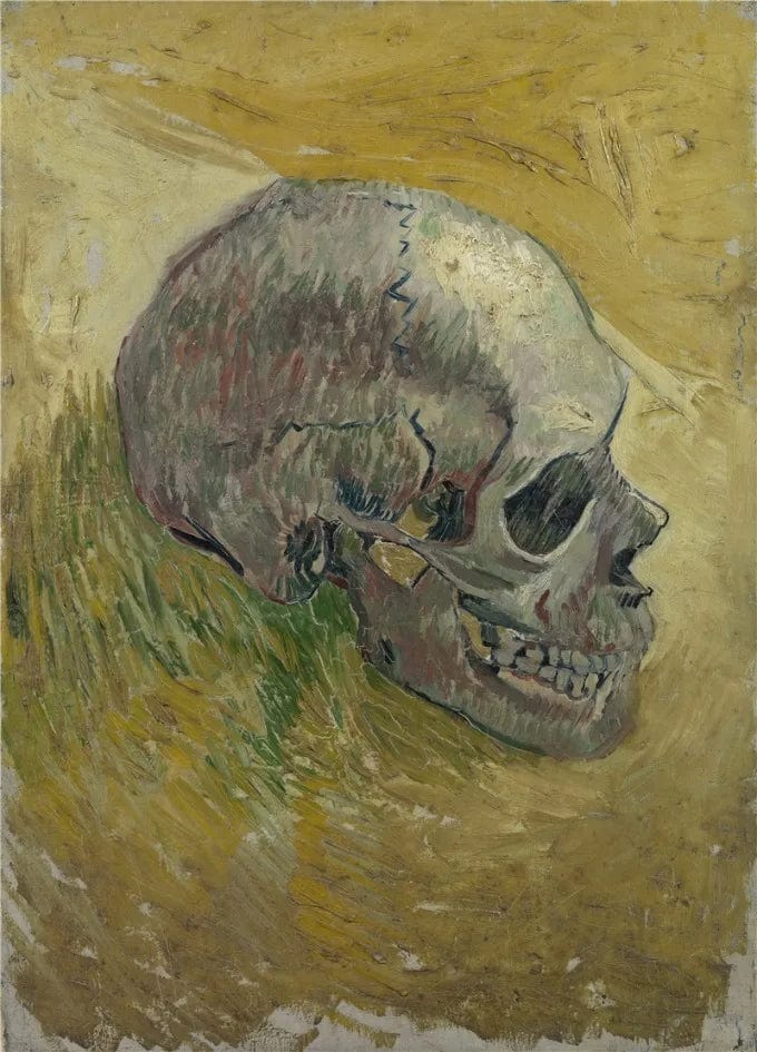 Canvanation skull2 / 30x40cm Affiche Van Gogh Peinture Moderne