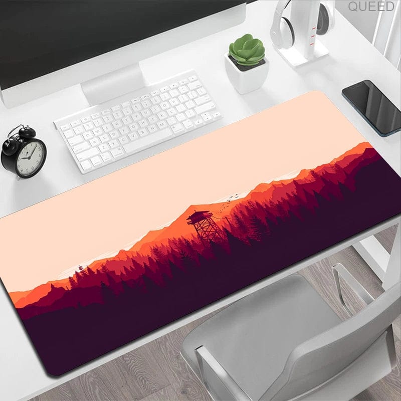 Canvanation C303 / 400x900x2mm Tapis De Souris -  Arbres Forêt  Paysage Coloré