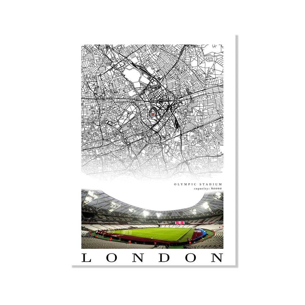 Canvanation DJ9824-6 / 20X30cm No Frame Affiche Terrain De Football
