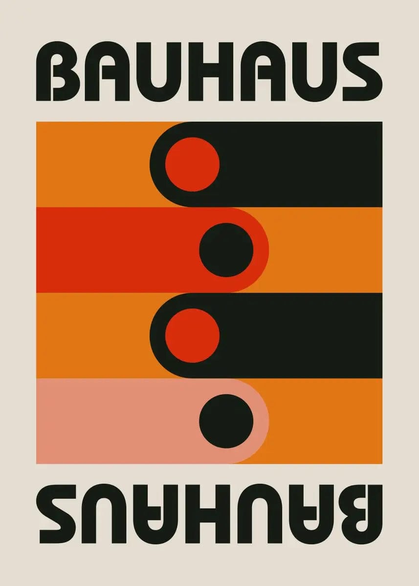 Canvanation Affiche Abstraite Moderne Bauhaus