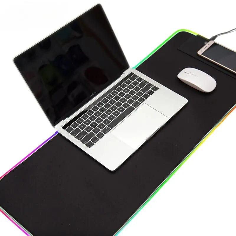 Canvanation Noir Tapis De Souris - Led Changement De Couleur Automatique RGB