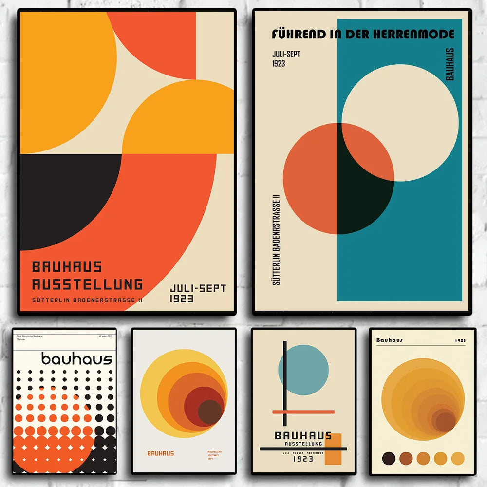 Affiche Bauhaus Simple Géométrique
