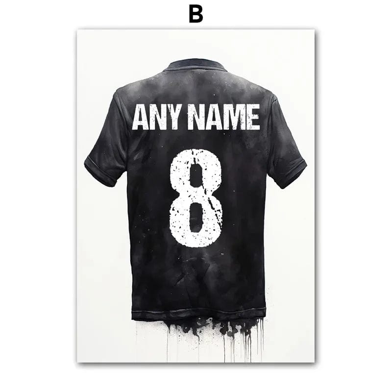 Canvanation B / 40X50cm No Framed Tableau Football Nom Personnalisé
