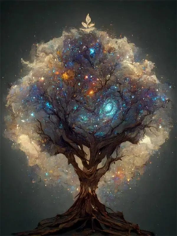 Canvanation Affiche - Arbre De Vie Forêt Fantastique