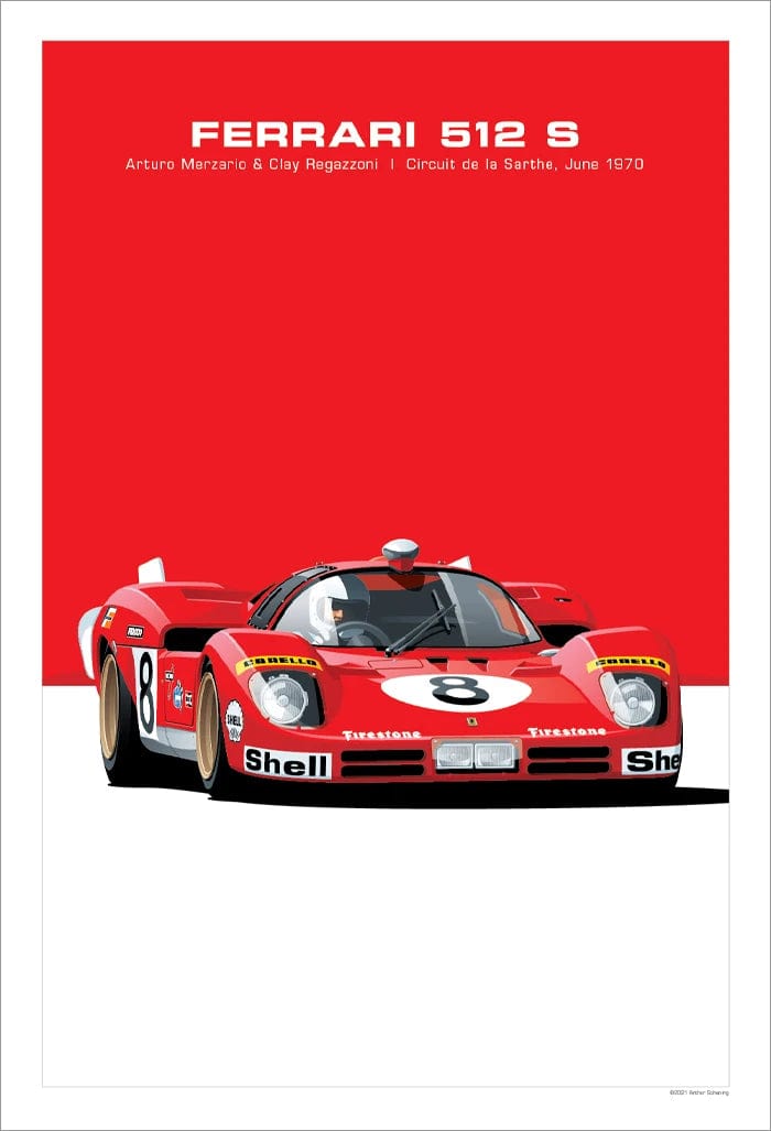 Canvanation 9 / 50x70cm Affiche Retro Voiture GTR