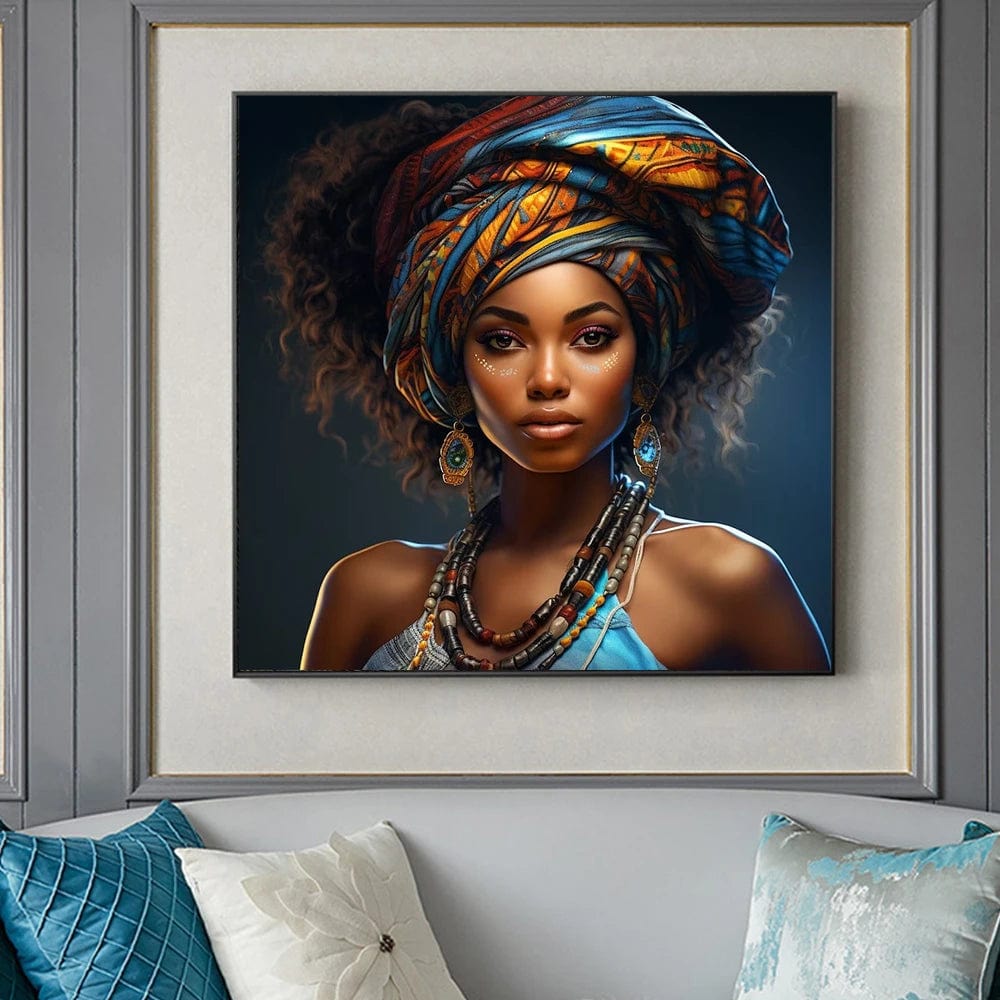 Canvanation Affiche Femme Africaine Tribu