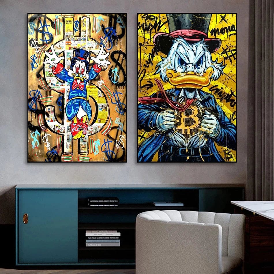 Canvanation Poster Picsou Donald Diamand Street Art
