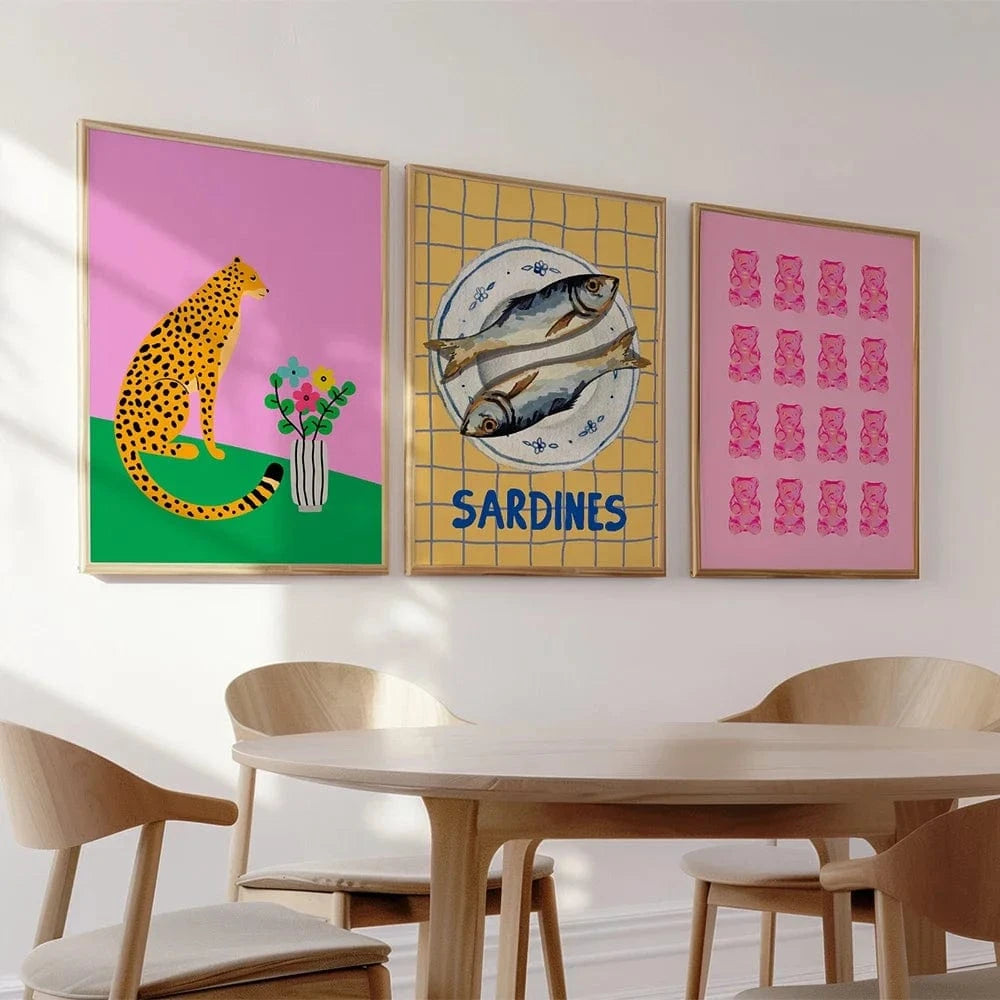 Canvanation Affiche Art Abstrait Coloré