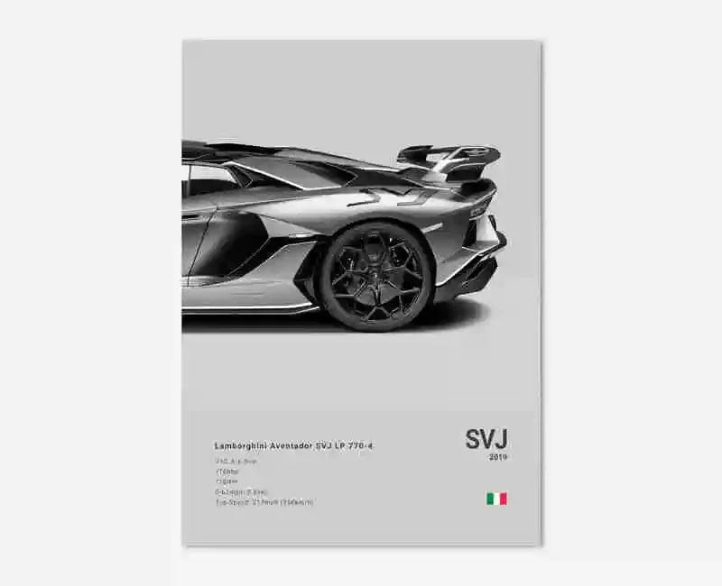 Canvanation 17 / 50x75cm Affiche Voiture Lamborghini Luxe Sto Veneno Urus Aventador SVJ