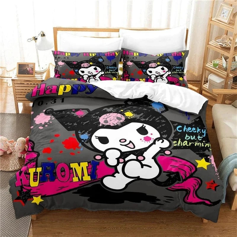 Canvanation A / US 203x228cm 3PCS Housse De Couette - Kawai Hello Kitty