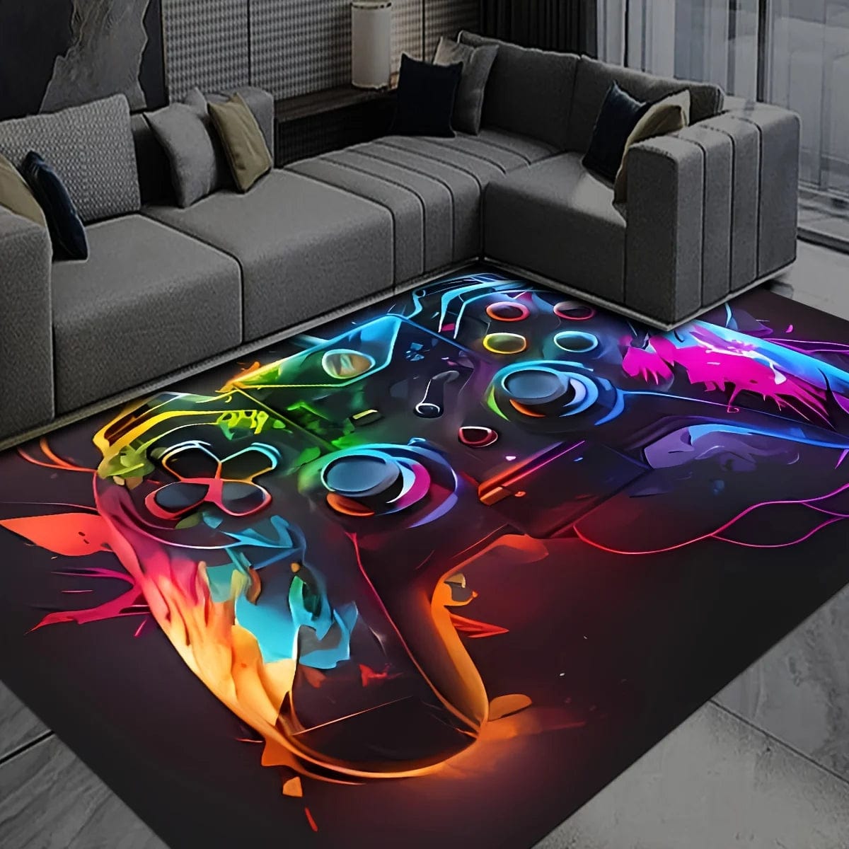 Canvanation Tapis De Chambre Gamer Manette