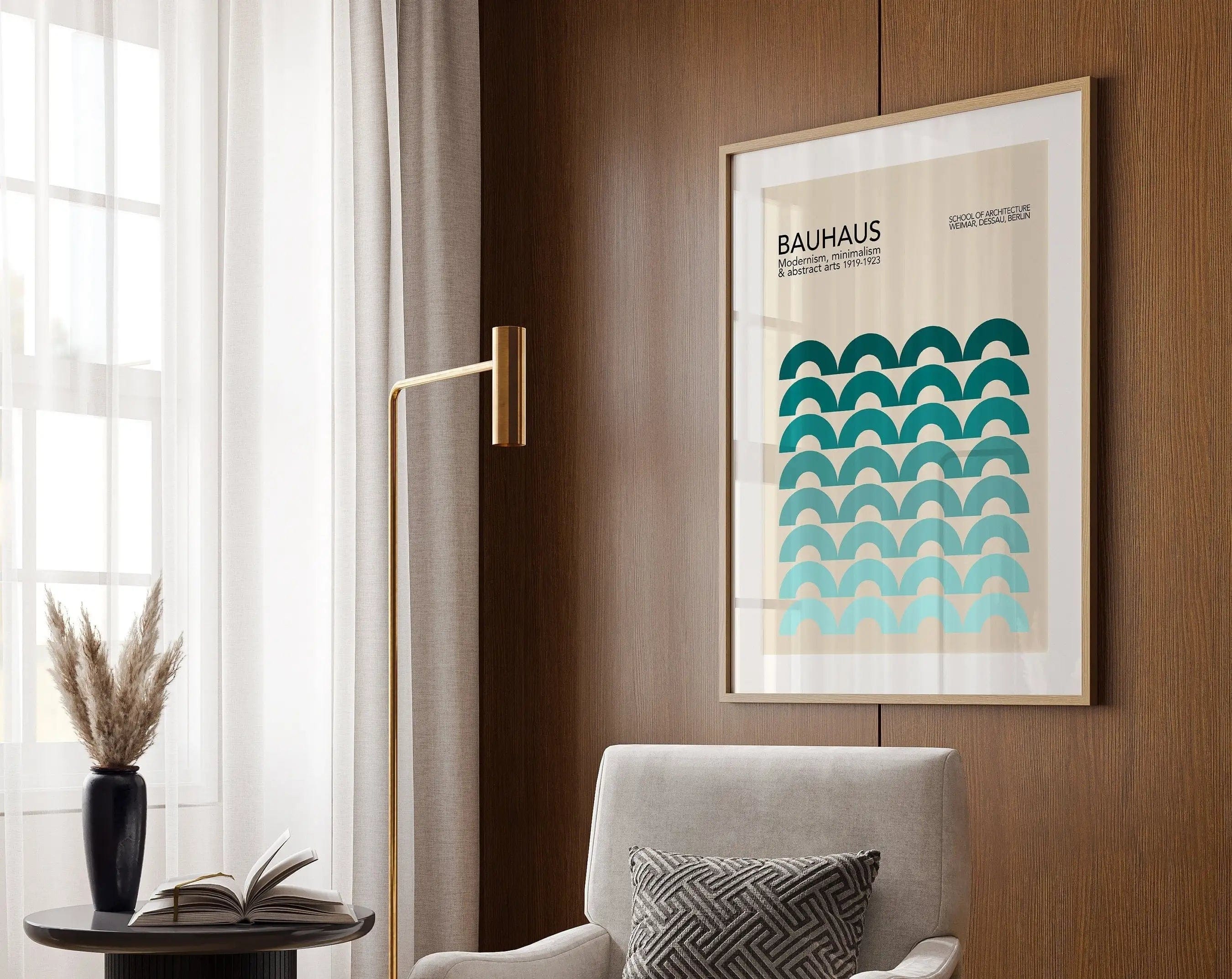 Canvanation 19 / 20x30cm Affiche Moderne Salon Bauhaus